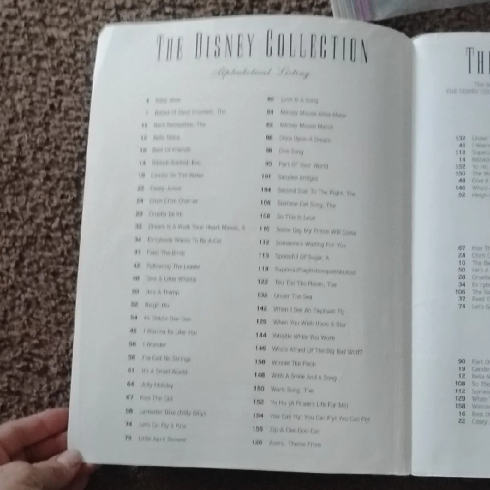 (Gifted) Disney Collection Songbook with Black Text - Picture 4 of 6